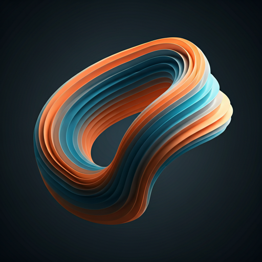 Abstract 3D fluid motion graphic representing speed and flow